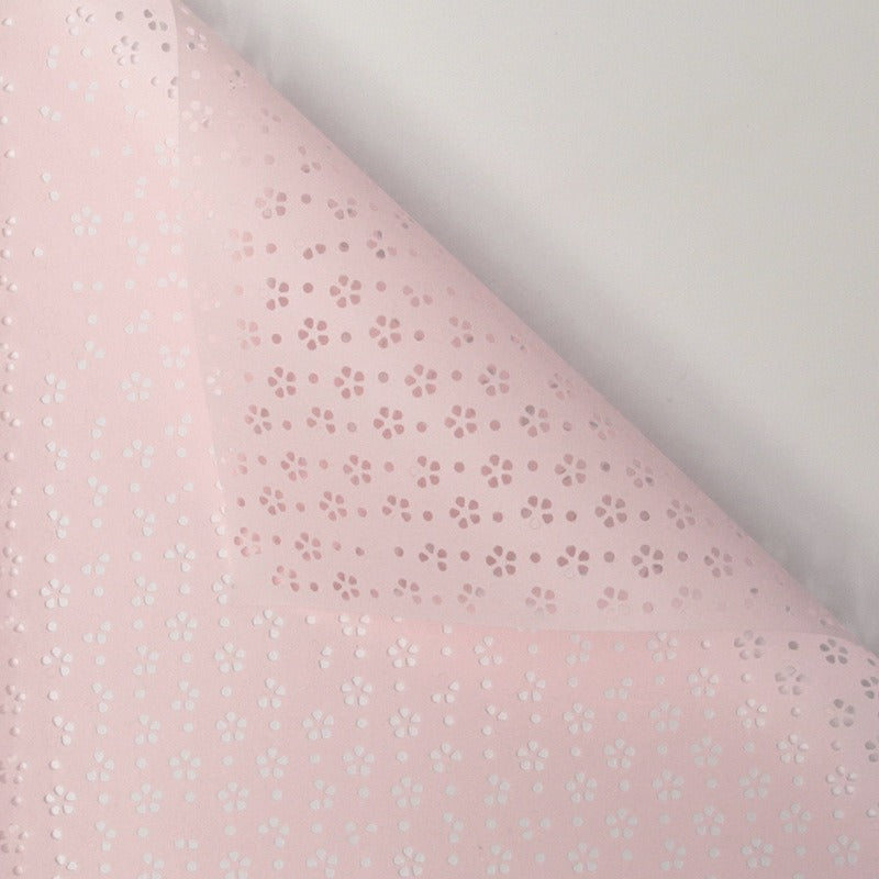 Waterproof Floral Hollow PET Wrapping Paper – 10 Sheets | Premium Bouquet & Gift Wrap | 57×57cm