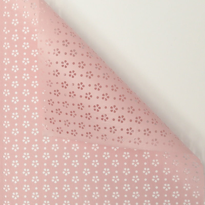 Waterproof Floral Hollow PET Wrapping Paper – 10 Sheets | Premium Bouquet & Gift Wrap | 57×57cm