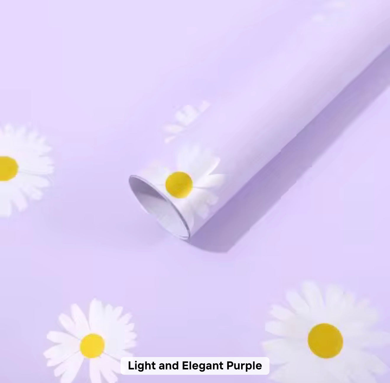 Korean Waterproof Daisy Flower Wrapping Paper – 20 Sheets