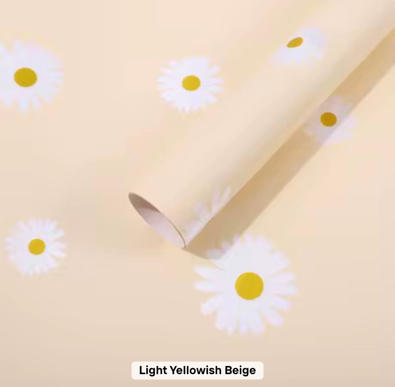 Korean Waterproof Daisy Flower Wrapping Paper – 20 Sheets